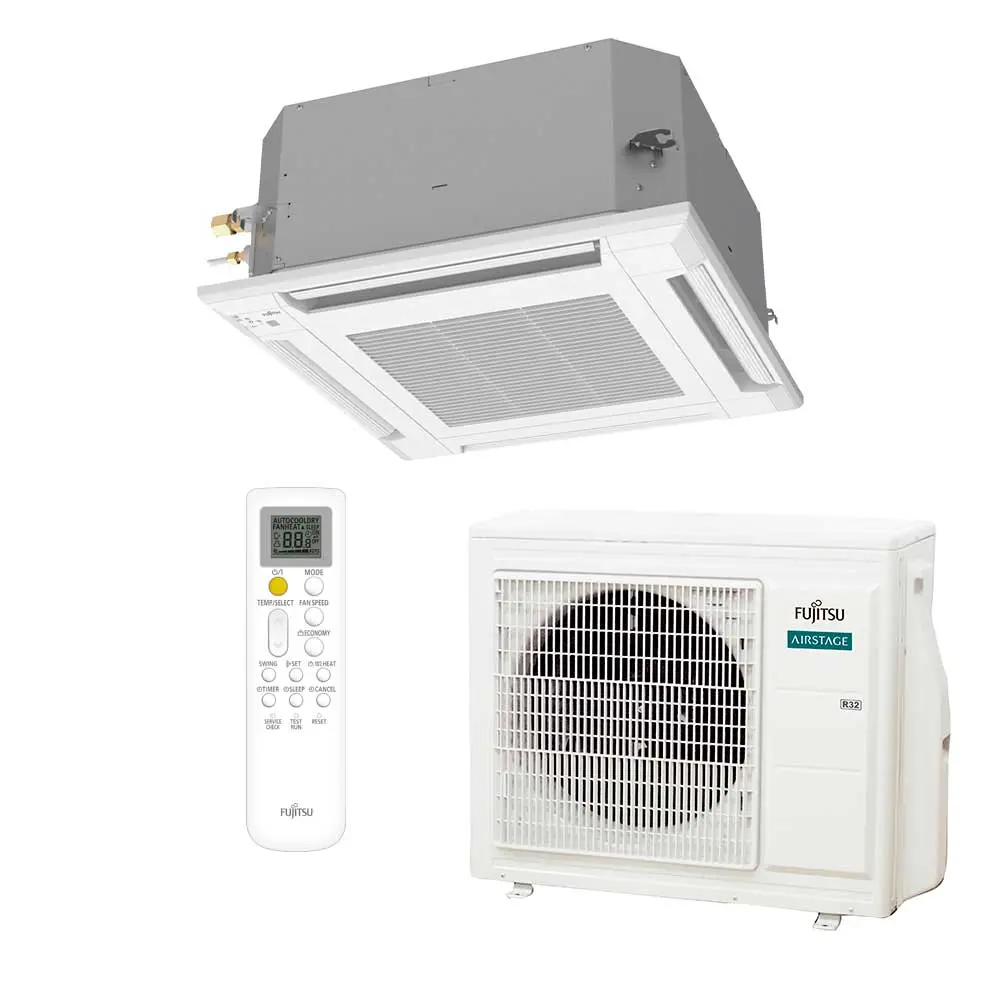 Ar-Condicionado Cassete Fujitsu 4 Vias Inverter 18.000 BTUs Quente/Frio 220V