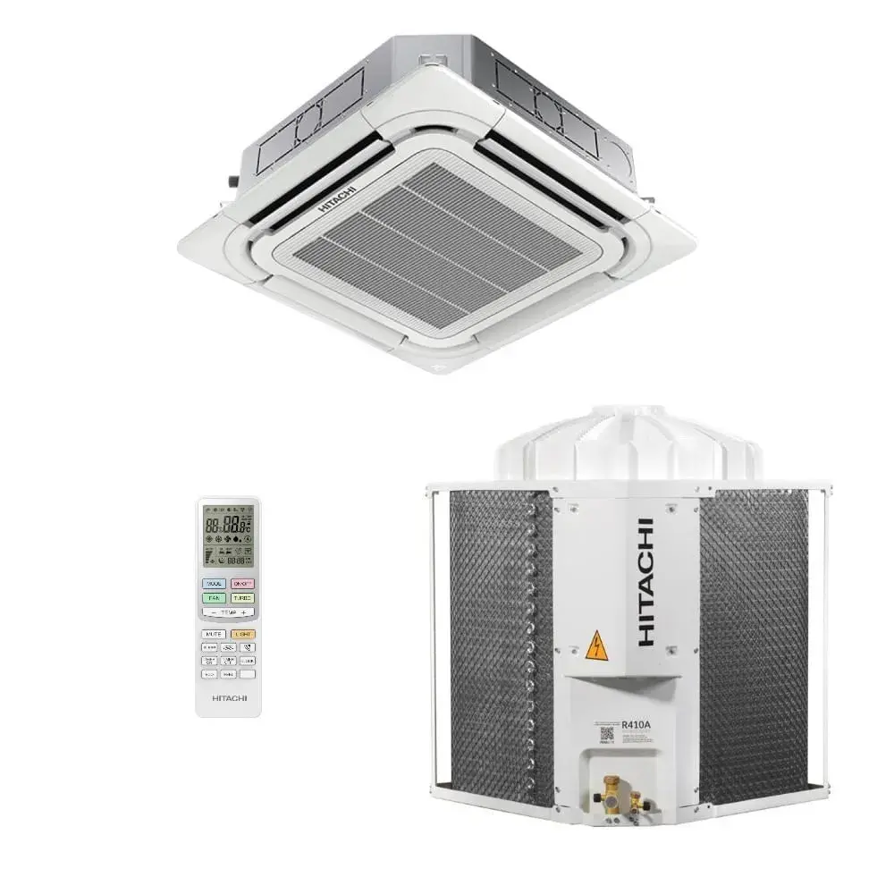 Ar-Condicionado Cassete Hitachi 4 Vias Inverter 12.000 BTUs Frio 220V