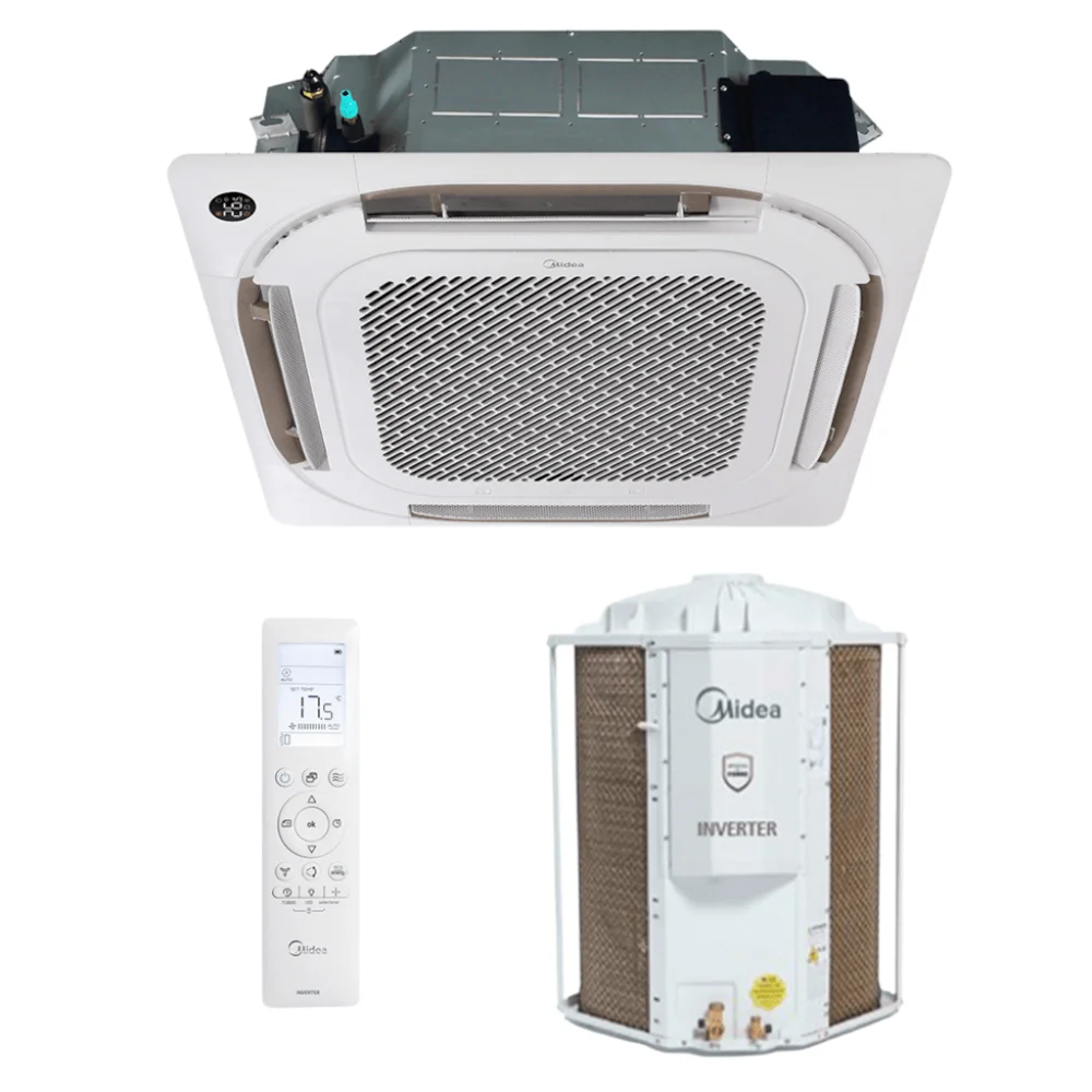 Ar-Condicionado Cassete Midea 4 Vias Inverter 12.000 BTUs Frio 220V