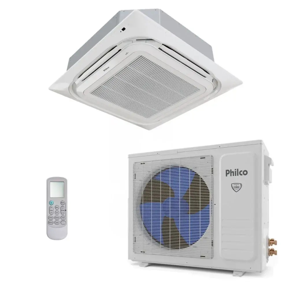 Ar-Condicionado Cassete Philco 4 Vias Inverter 18.000 BTUs Frio 220V