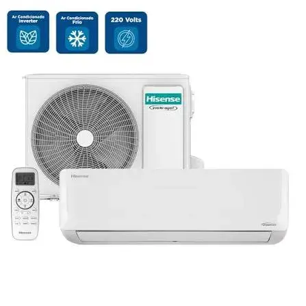 Ar-Condicionado Split Hi Wall Hisense Hi Smart Inverter 24.000 BTUs Frio 220V
