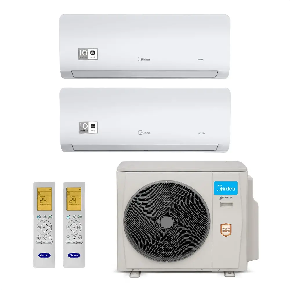 Ar-Condicionado Multi Split Midea Multi Split Inverter 2 Ambientes 18.000 BTUs Quente/Frio 220V